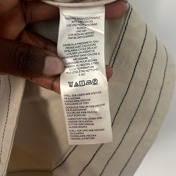 Maeve By Anthropologie Collared Button Down Mini Dress Size Medium Tan - Picture 8 of 12